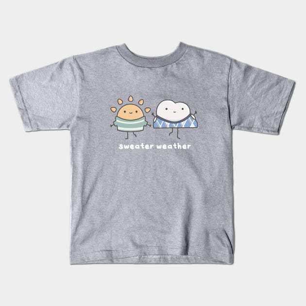 Sweater weather Kids T-Shirt by pbanddoodles